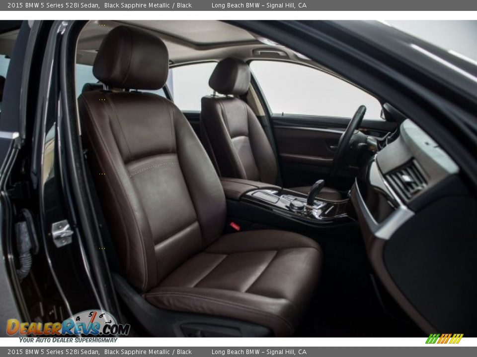 2015 BMW 5 Series 528i Sedan Black Sapphire Metallic / Black Photo #6
