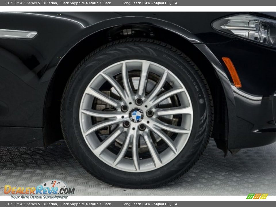 2015 BMW 5 Series 528i Sedan Black Sapphire Metallic / Black Photo #8