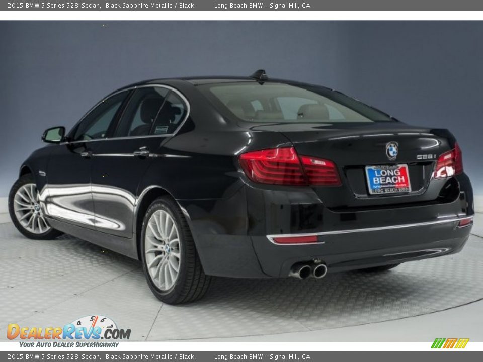 2015 BMW 5 Series 528i Sedan Black Sapphire Metallic / Black Photo #10