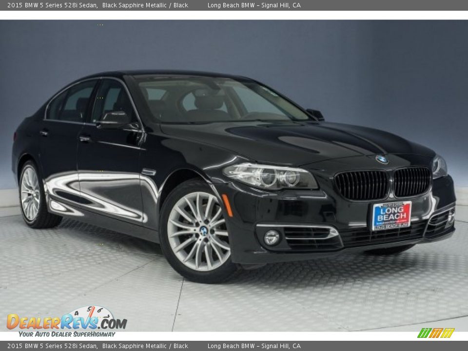 2015 BMW 5 Series 528i Sedan Black Sapphire Metallic / Black Photo #12