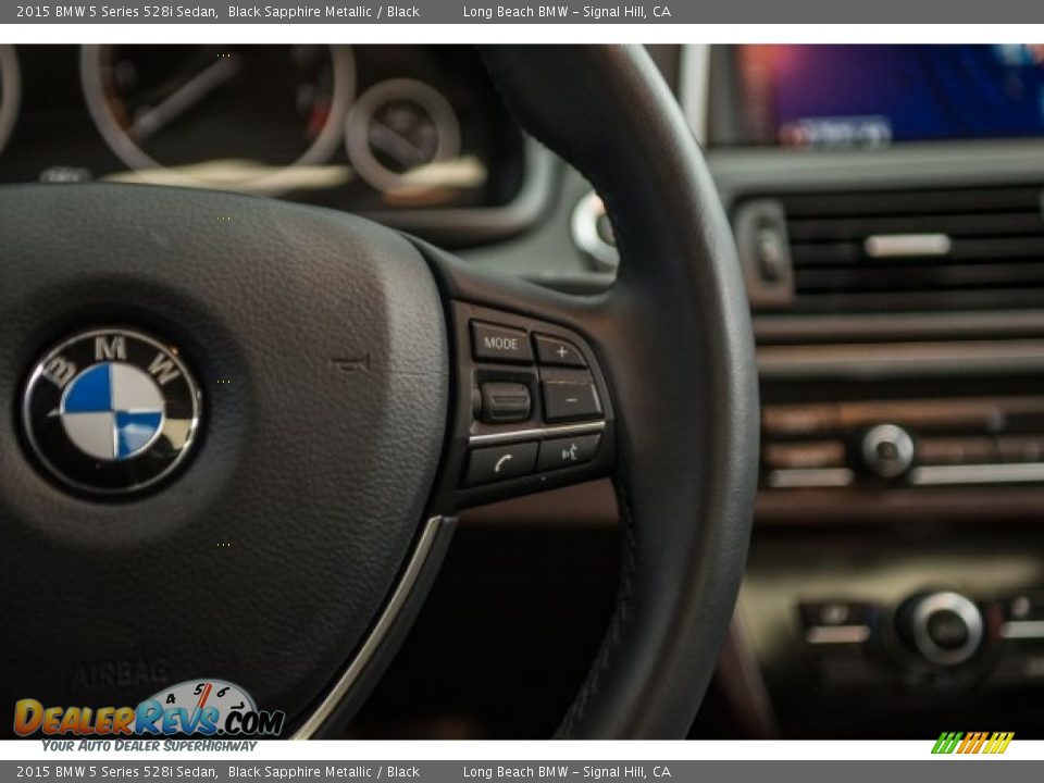 2015 BMW 5 Series 528i Sedan Black Sapphire Metallic / Black Photo #14