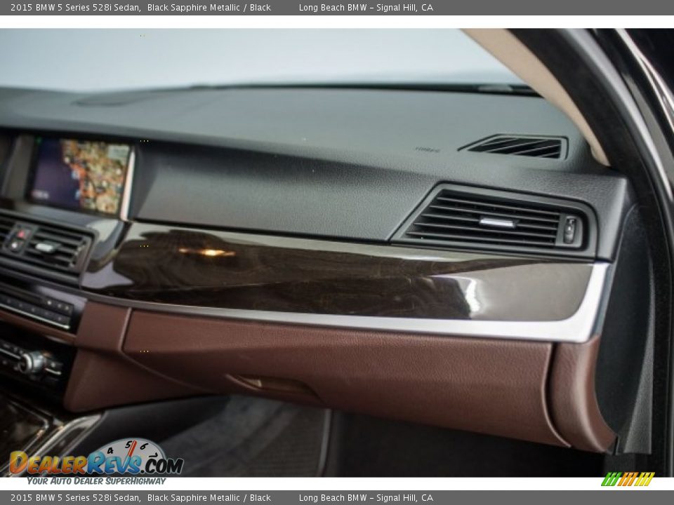 2015 BMW 5 Series 528i Sedan Black Sapphire Metallic / Black Photo #22