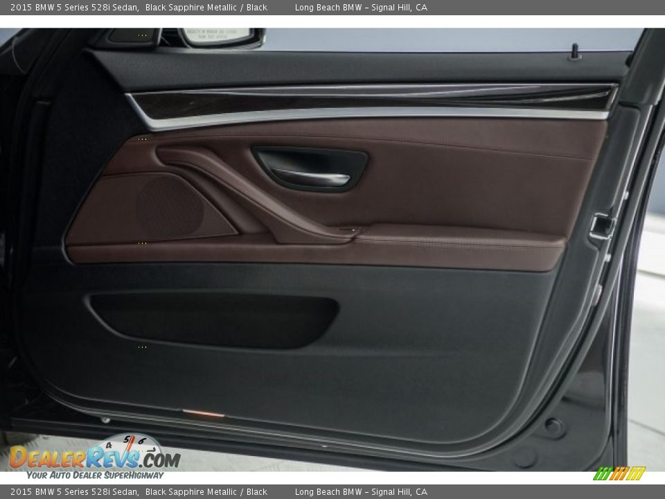 2015 BMW 5 Series 528i Sedan Black Sapphire Metallic / Black Photo #23