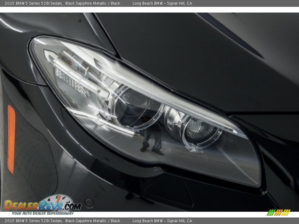 2015 BMW 5 Series 528i Sedan Black Sapphire Metallic / Black Photo #25