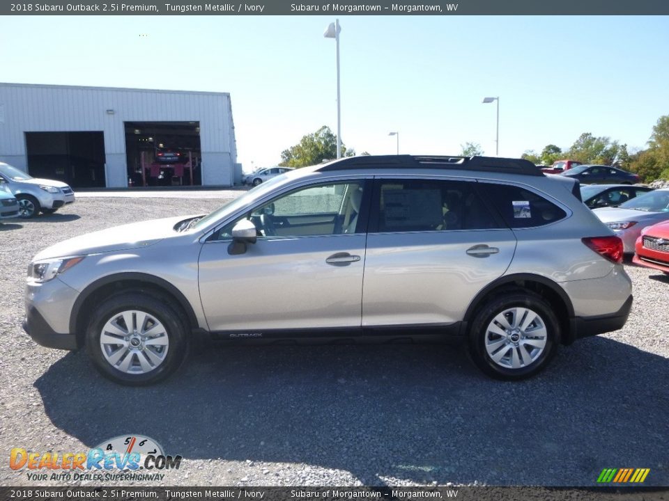 2018 Subaru Outback 2.5i Premium Tungsten Metallic / Ivory Photo #7