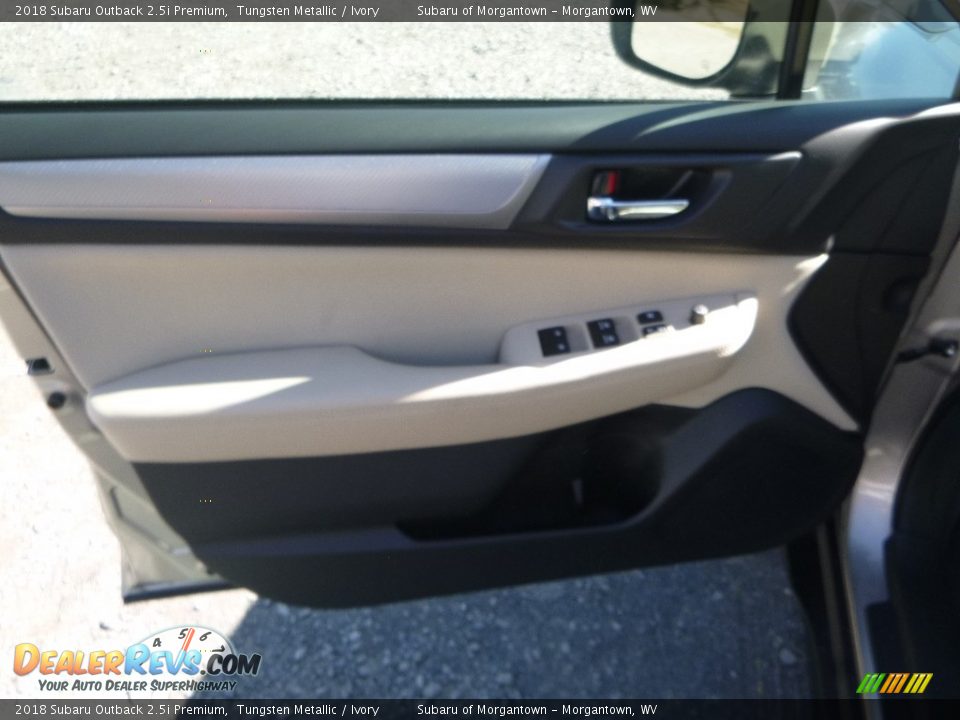 2018 Subaru Outback 2.5i Premium Tungsten Metallic / Ivory Photo #14