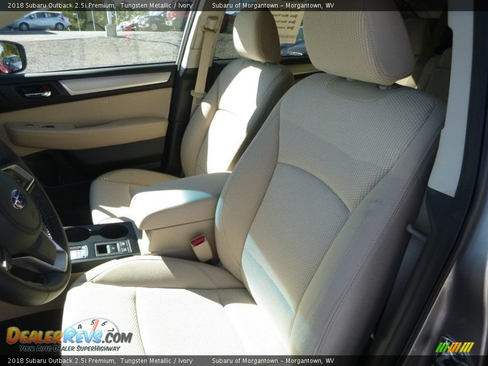 2018 Subaru Outback 2.5i Premium Tungsten Metallic / Ivory Photo #15