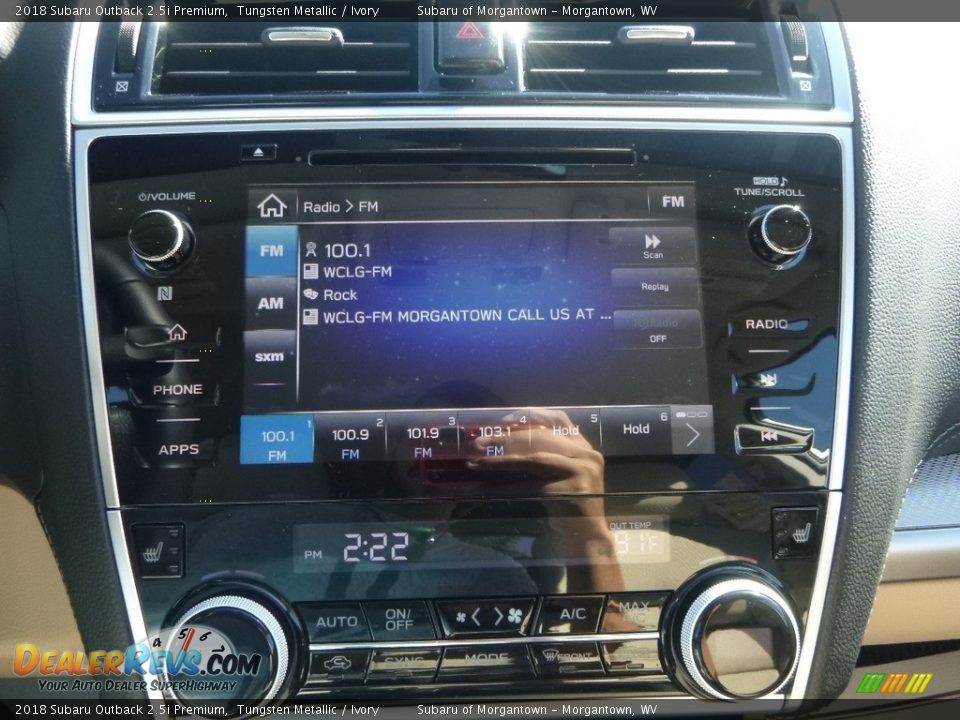 2018 Subaru Outback 2.5i Premium Tungsten Metallic / Ivory Photo #18