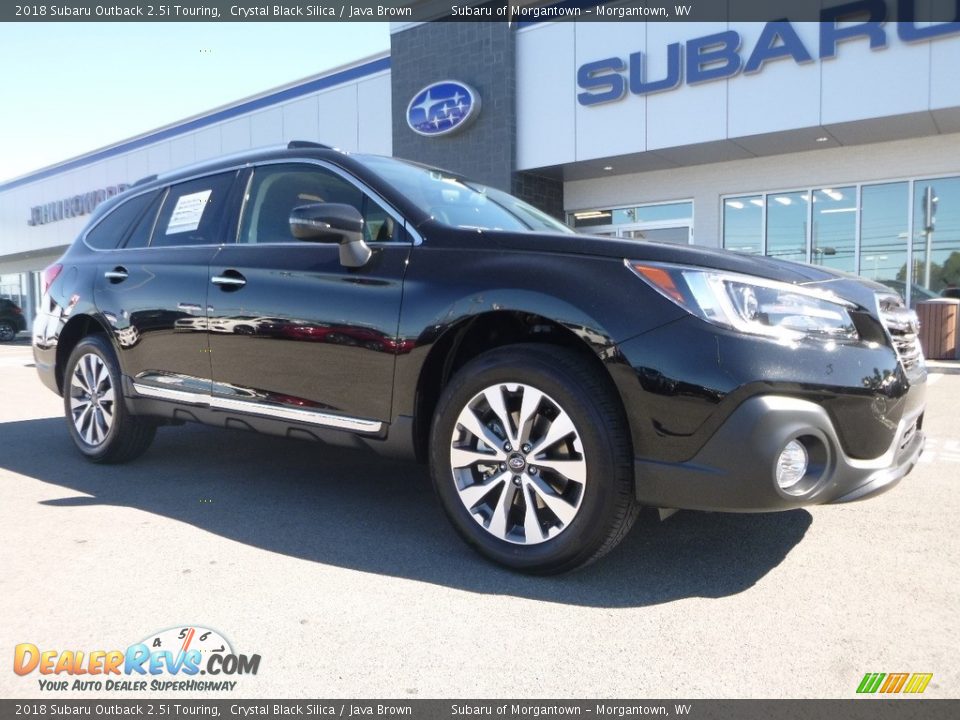 2018 Subaru Outback 2.5i Touring Crystal Black Silica / Java Brown Photo #1