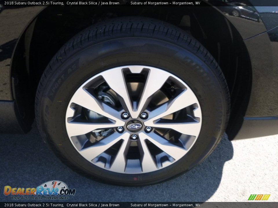 2018 Subaru Outback 2.5i Touring Crystal Black Silica / Java Brown Photo #2