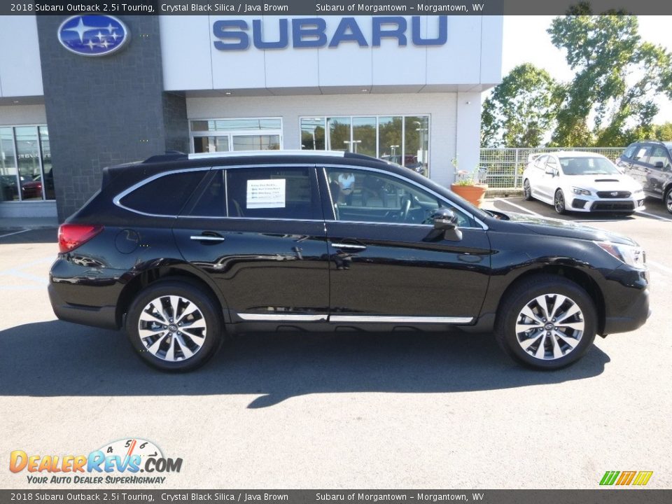 2018 Subaru Outback 2.5i Touring Crystal Black Silica / Java Brown Photo #3