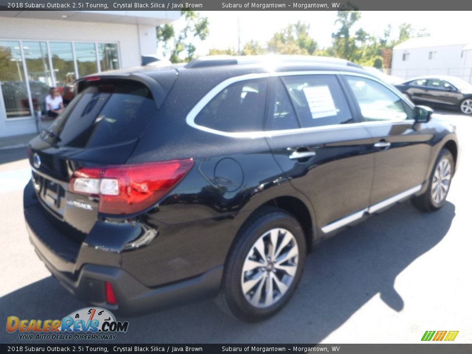 2018 Subaru Outback 2.5i Touring Crystal Black Silica / Java Brown Photo #4