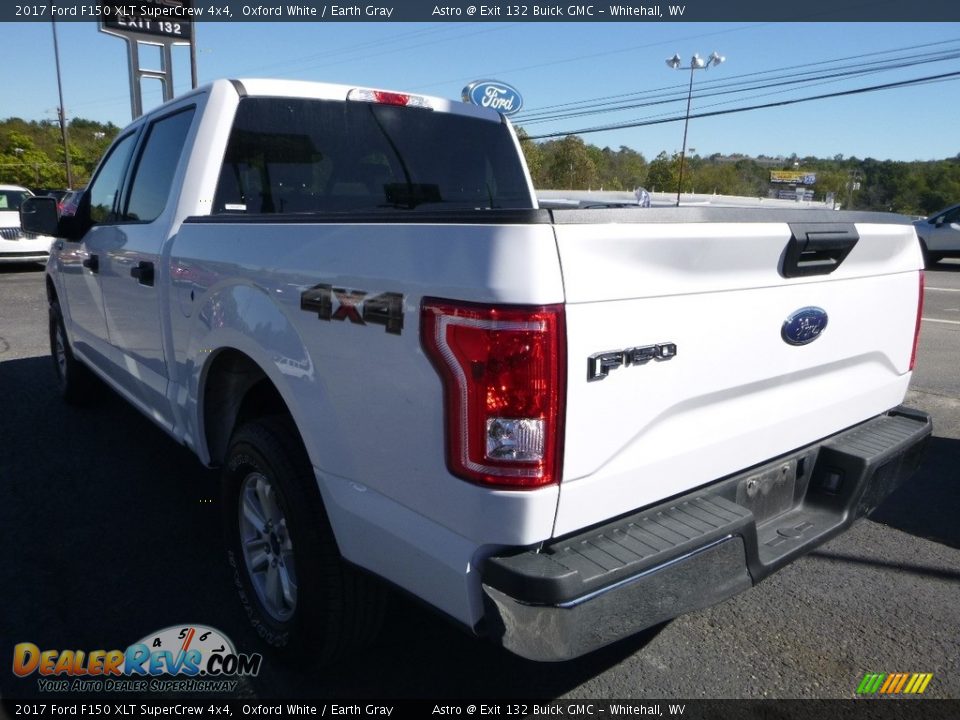 2017 Ford F150 XLT SuperCrew 4x4 Oxford White / Earth Gray Photo #6