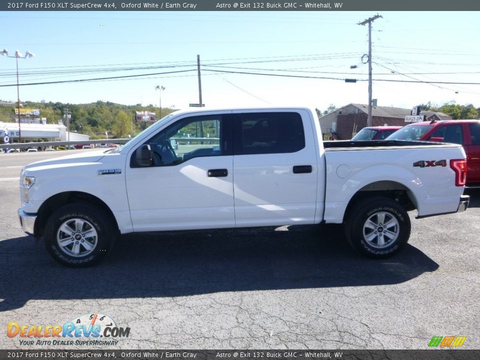 2017 Ford F150 XLT SuperCrew 4x4 Oxford White / Earth Gray Photo #7