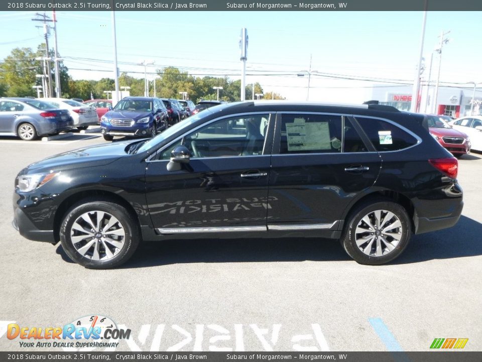 2018 Subaru Outback 2.5i Touring Crystal Black Silica / Java Brown Photo #7
