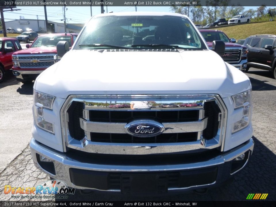 2017 Ford F150 XLT SuperCrew 4x4 Oxford White / Earth Gray Photo #9