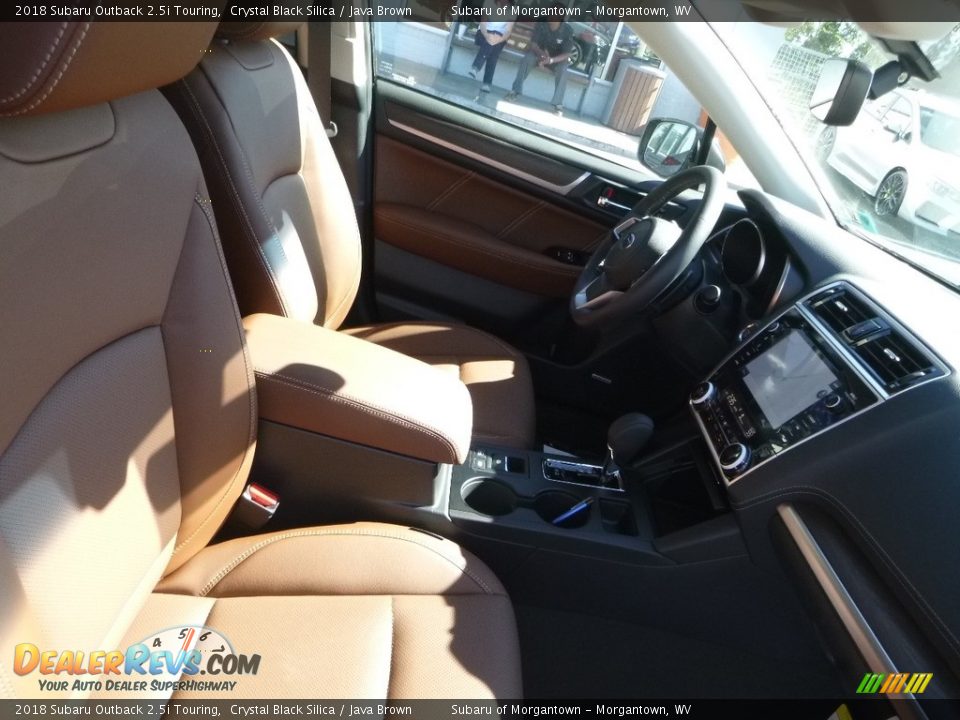 2018 Subaru Outback 2.5i Touring Crystal Black Silica / Java Brown Photo #10