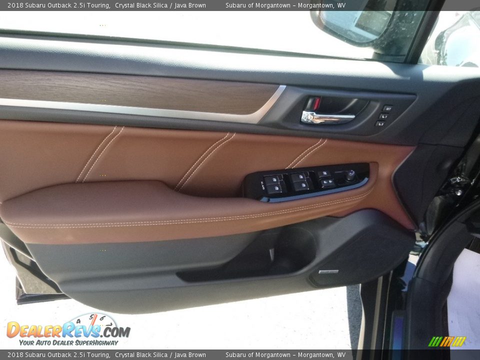 2018 Subaru Outback 2.5i Touring Crystal Black Silica / Java Brown Photo #13