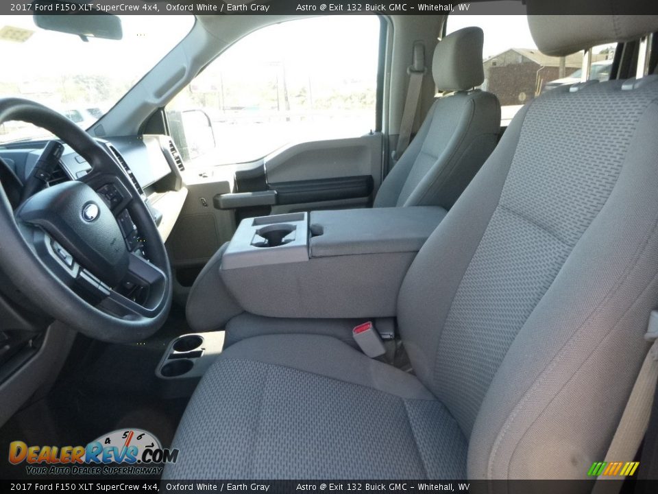 2017 Ford F150 XLT SuperCrew 4x4 Oxford White / Earth Gray Photo #14