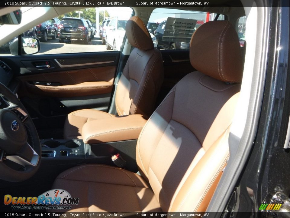 2018 Subaru Outback 2.5i Touring Crystal Black Silica / Java Brown Photo #14