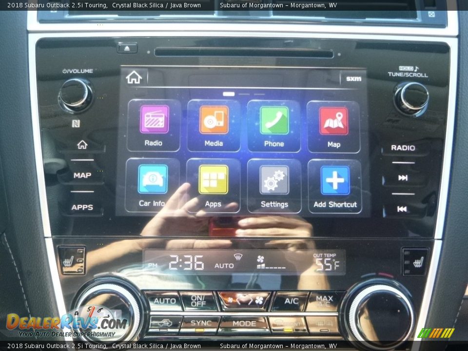 2018 Subaru Outback 2.5i Touring Crystal Black Silica / Java Brown Photo #19