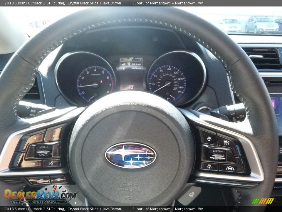 2018 Subaru Outback 2.5i Touring Crystal Black Silica / Java Brown Photo #20