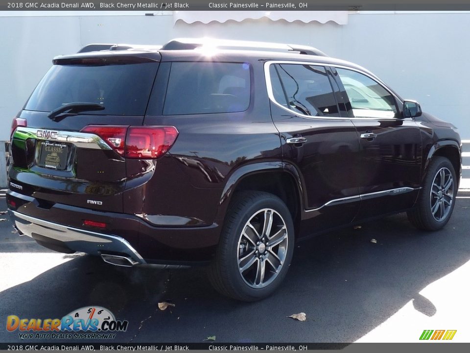 2018 GMC Acadia Denali AWD Black Cherry Metallic / Jet Black Photo #2