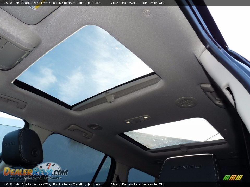 2018 GMC Acadia Denali AWD Black Cherry Metallic / Jet Black Photo #6