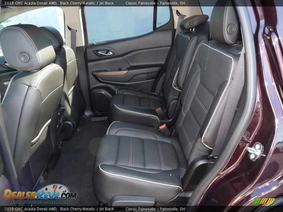 2018 GMC Acadia Denali AWD Black Cherry Metallic / Jet Black Photo #8