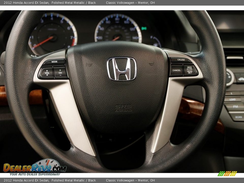 2012 Honda Accord EX Sedan Polished Metal Metallic / Black Photo #6