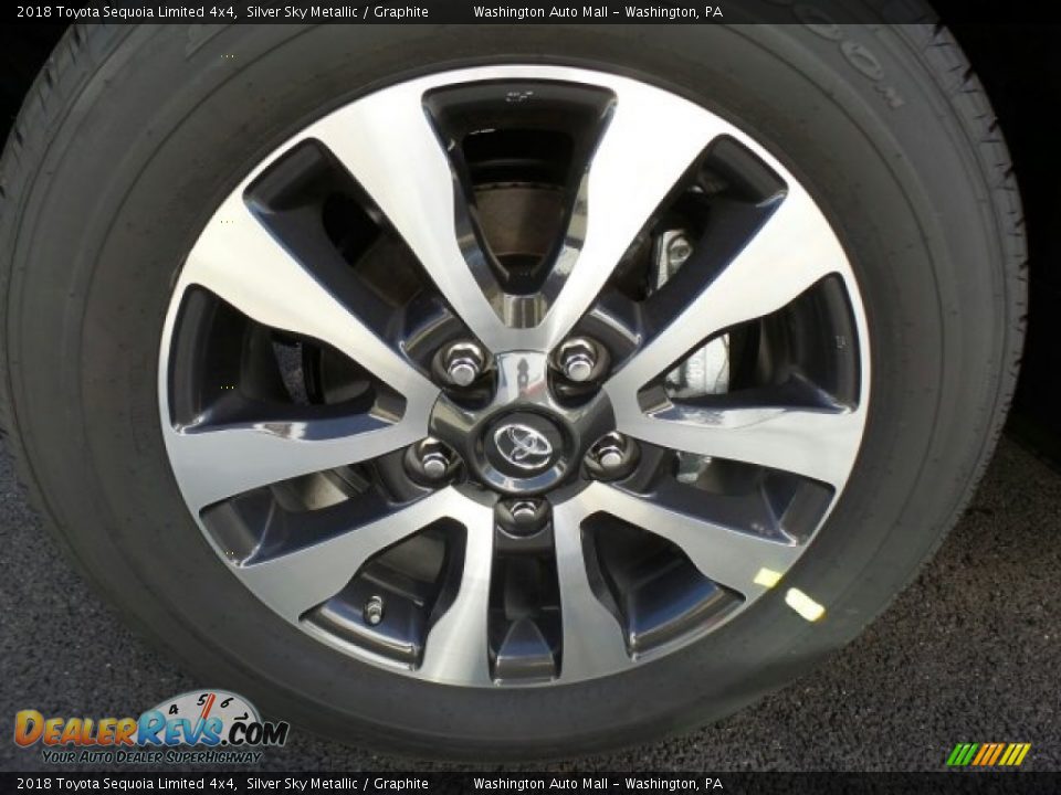 2018 Toyota Sequoia Limited 4x4 Silver Sky Metallic / Graphite Photo #4