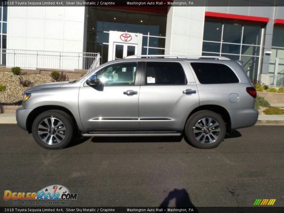 2018 Toyota Sequoia Limited 4x4 Silver Sky Metallic / Graphite Photo #6