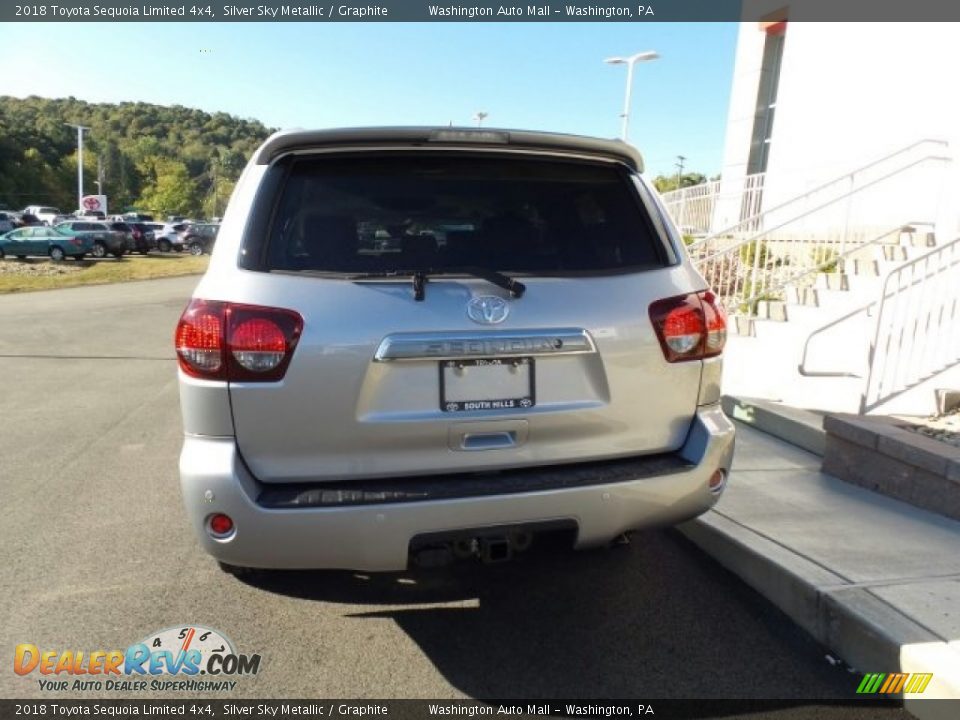 2018 Toyota Sequoia Limited 4x4 Silver Sky Metallic / Graphite Photo #7
