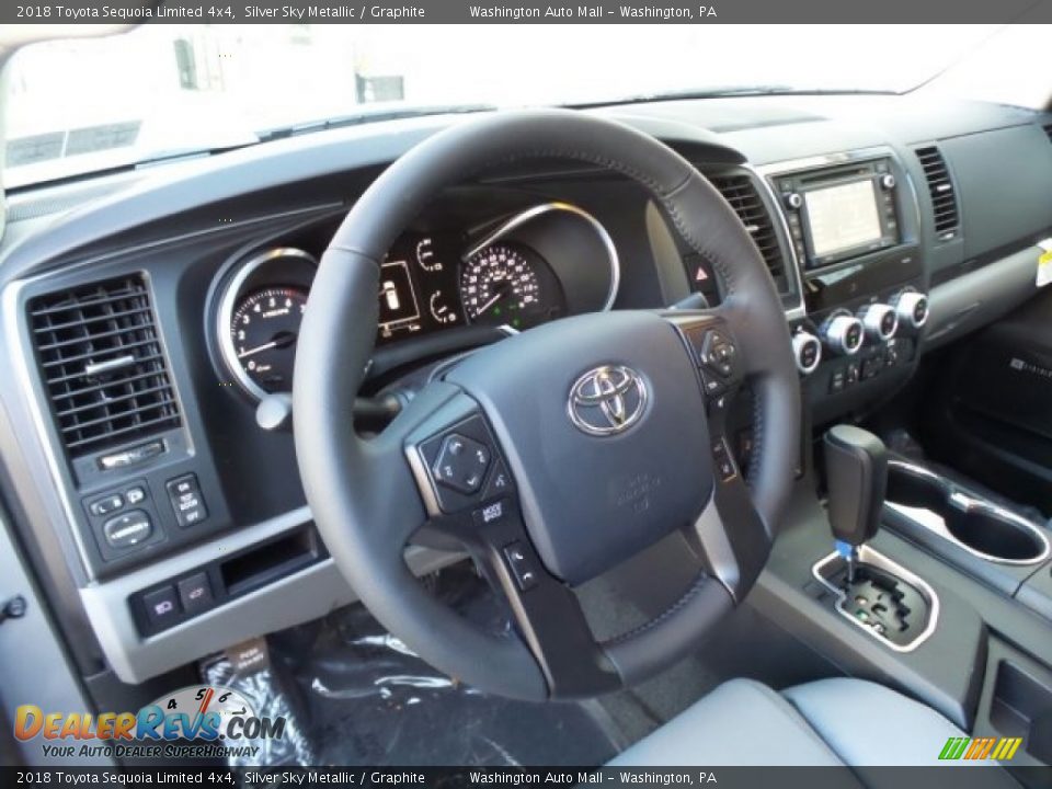 2018 Toyota Sequoia Limited 4x4 Silver Sky Metallic / Graphite Photo #9