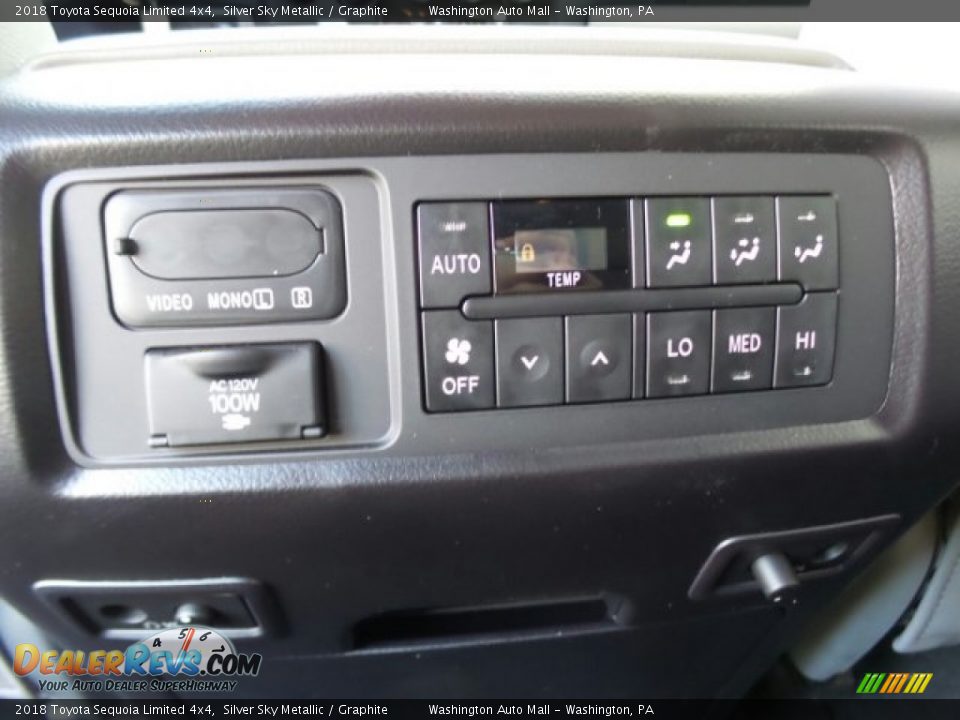 2018 Toyota Sequoia Limited 4x4 Silver Sky Metallic / Graphite Photo #11