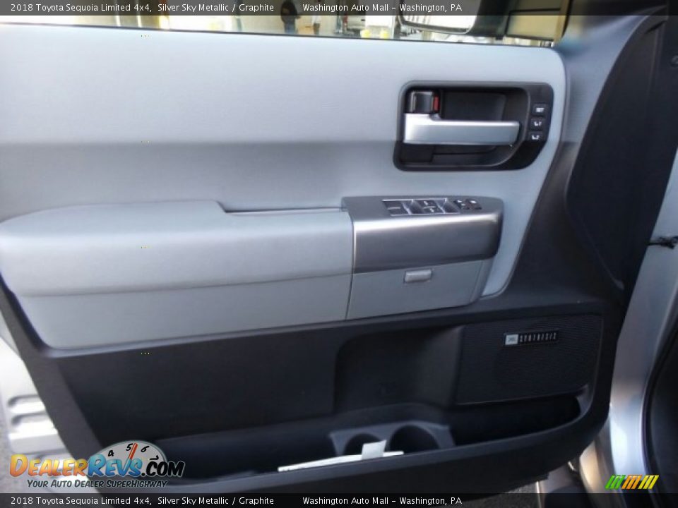 2018 Toyota Sequoia Limited 4x4 Silver Sky Metallic / Graphite Photo #16