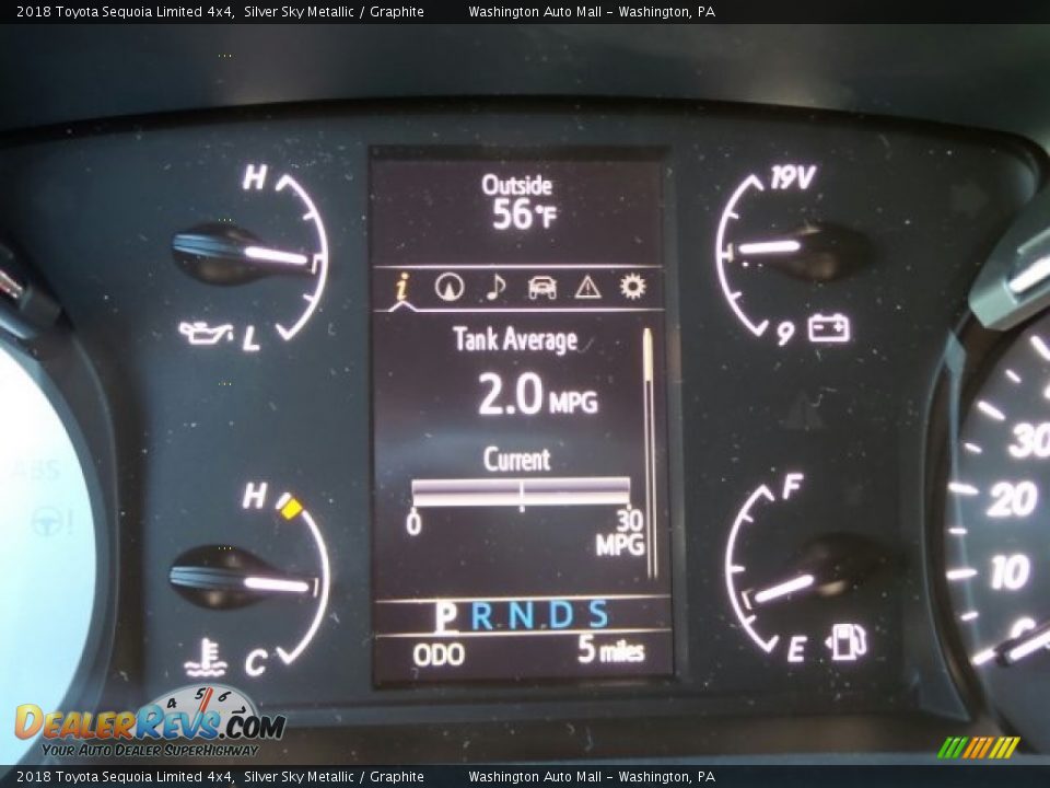 2018 Toyota Sequoia Limited 4x4 Silver Sky Metallic / Graphite Photo #19