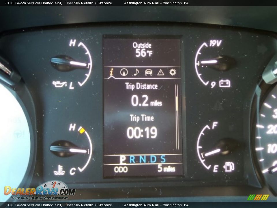 2018 Toyota Sequoia Limited 4x4 Silver Sky Metallic / Graphite Photo #20