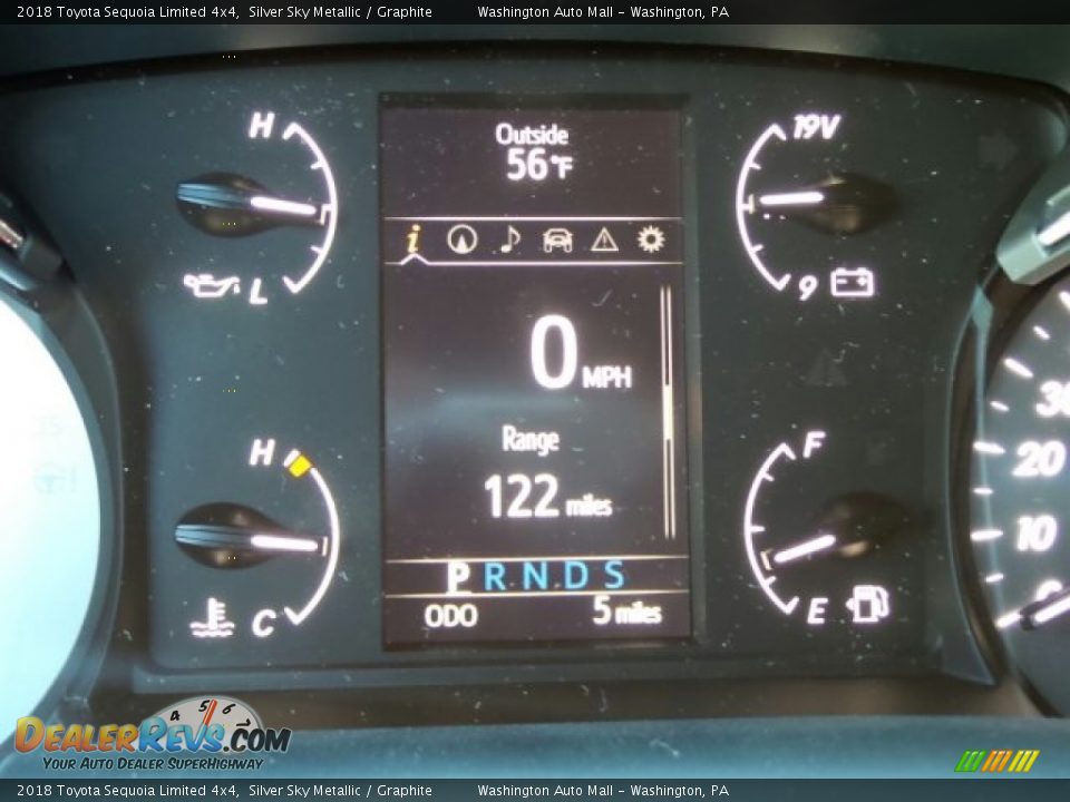 2018 Toyota Sequoia Limited 4x4 Silver Sky Metallic / Graphite Photo #21