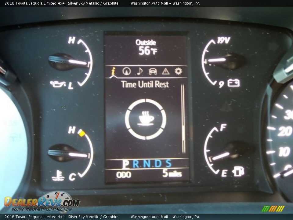 2018 Toyota Sequoia Limited 4x4 Silver Sky Metallic / Graphite Photo #22