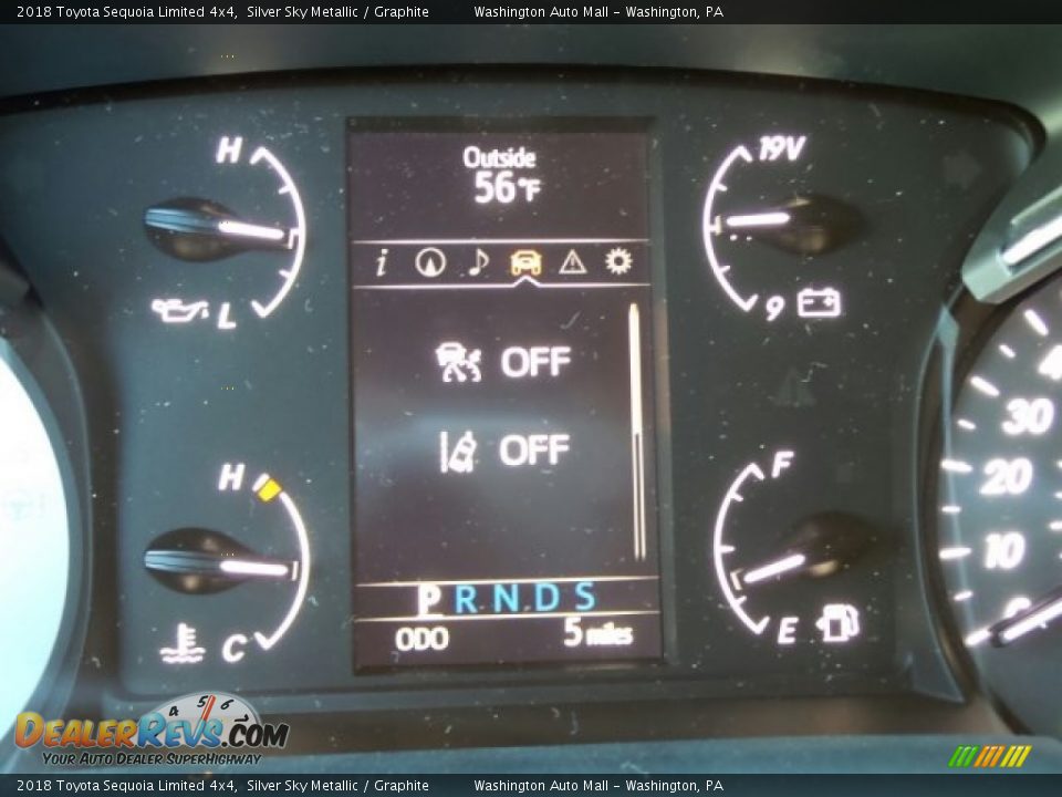 2018 Toyota Sequoia Limited 4x4 Silver Sky Metallic / Graphite Photo #25