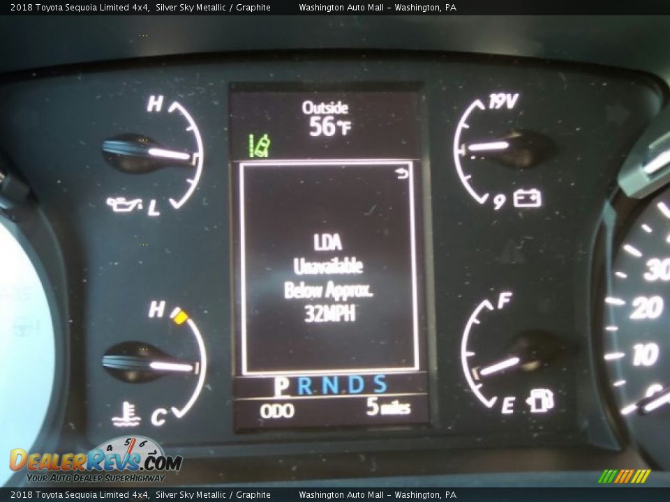 2018 Toyota Sequoia Limited 4x4 Silver Sky Metallic / Graphite Photo #26