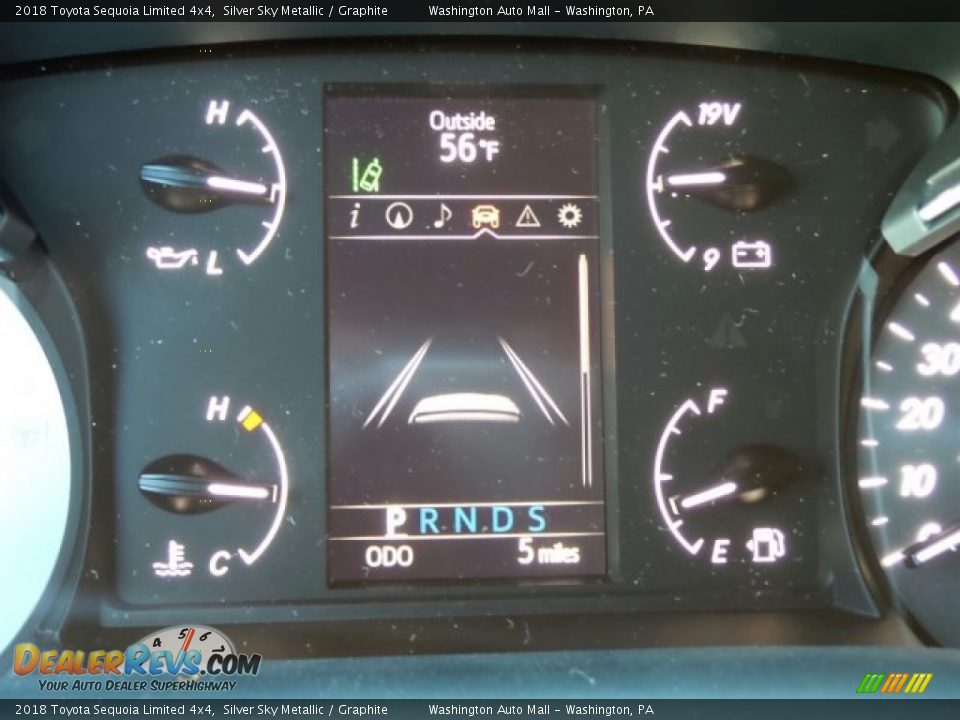 2018 Toyota Sequoia Limited 4x4 Silver Sky Metallic / Graphite Photo #27