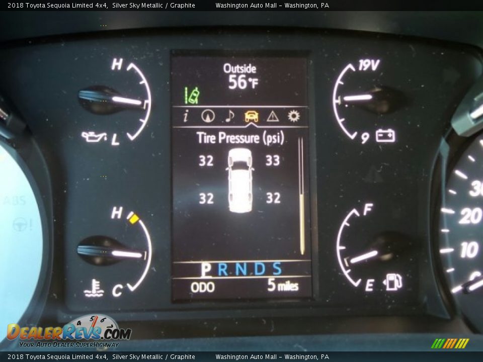 2018 Toyota Sequoia Limited 4x4 Silver Sky Metallic / Graphite Photo #28