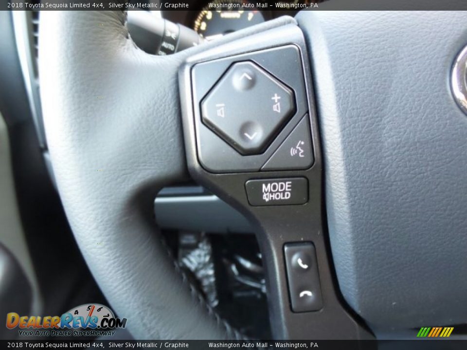 2018 Toyota Sequoia Limited 4x4 Silver Sky Metallic / Graphite Photo #30