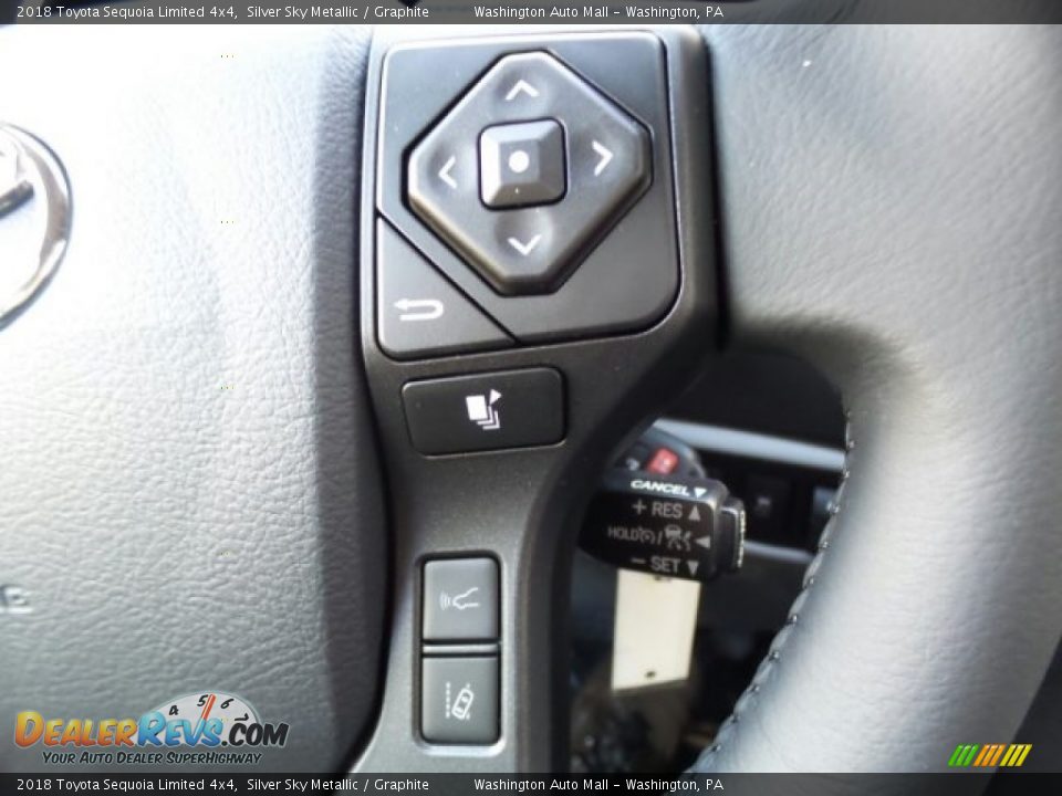 2018 Toyota Sequoia Limited 4x4 Silver Sky Metallic / Graphite Photo #32