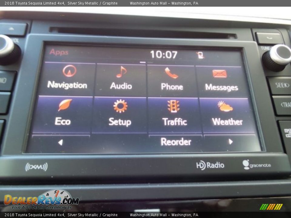 2018 Toyota Sequoia Limited 4x4 Silver Sky Metallic / Graphite Photo #36