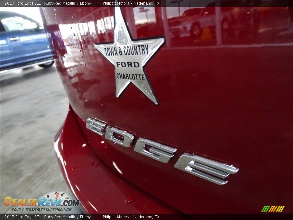 2017 Ford Edge SEL Ruby Red Metallic / Ebony Photo #35