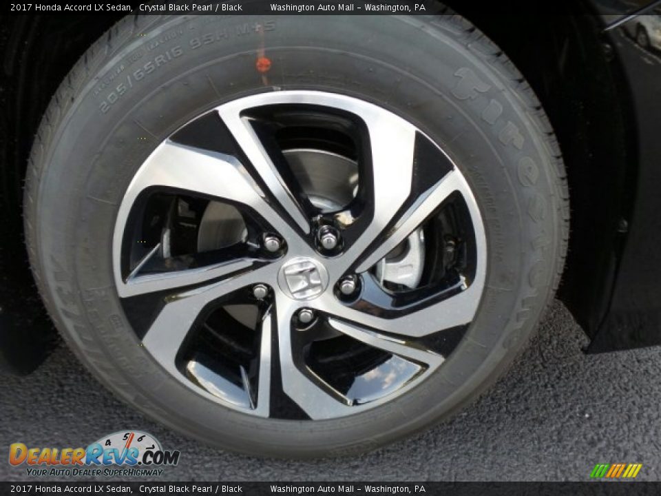 2017 Honda Accord LX Sedan Crystal Black Pearl / Black Photo #4