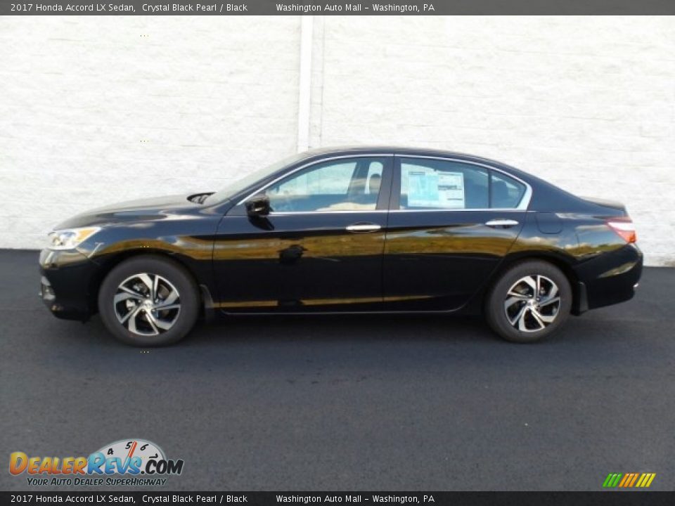 2017 Honda Accord LX Sedan Crystal Black Pearl / Black Photo #6